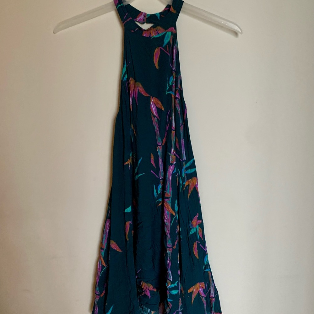 Kimchi blue high neck Hawaiian print dress